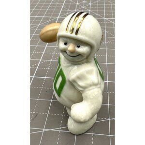Vintage Lenox Porcelain Snowman Football Player Quarterback Figurine